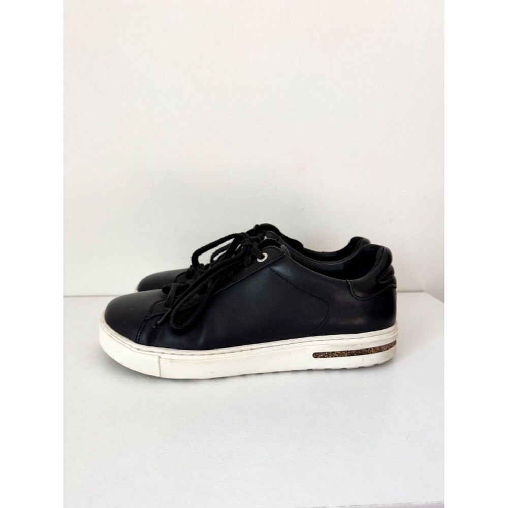 Birkenstock Bend Low Black Leather Lace Up Sneaker | Size 40 (US Women's 9)